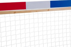 Montessori ágy, természetes/fehér/kék/piros, 90x200, FUTAL