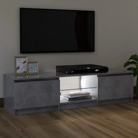 szürke TV-szekrény LED-világítással 120 x 30 x 35,5 cm