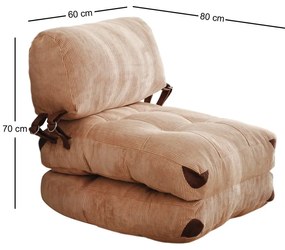Összecsukható szék Kadife Camel