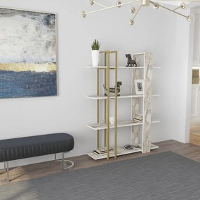 Onno könyvespolc, arany, 120 cm