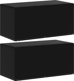 vidaXL 2 db kertibútor-takaró 6 fűzőlyukkal 160 x 80 x 75 cm