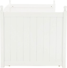 Ágy pótággyal, tűnyalábos fenyőfa, fehér, 90x200, GLAMIS