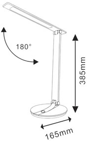 LED Dimmelhető érintős asztali lámpa SERRA LED/8W/230V fekete