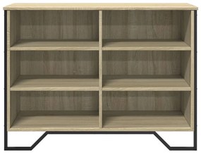 sonoma tölgy színű szerelt fa tálalóasztal 101 x 35,5 x 74,5 cm