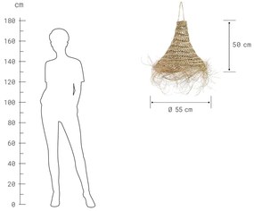 BOMAS eszpartófű lámpabúra 50cm