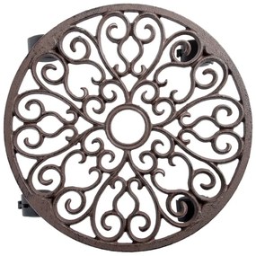 Fém gurulós virágállvány ø 34,5 cm Ornament – Esschert Design