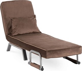 Dönthető fotel barna bársony kárpittal – BART