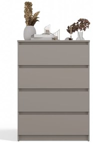 Faenza M4 fiókos szekrény, 70x97x40 cm, agyag színű