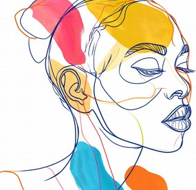 Poszter 60x50cm Kontúros szavak