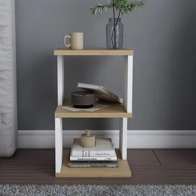 ZUNA éjjeliszekrény tölgy/fehér