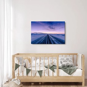 A téli út képe (90x60 cm)