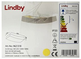Lindby Lindby - LED Fali lámpa TIARA 2xG9/3W/230V LW0885