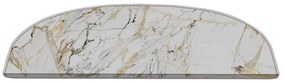 Fehér lépcsőszőnyeg szett 16 db-os 20x65 cm Marble Art – Vitaus