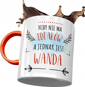 Narancssárga Bögre Vanda Feleség Ajándék Nyomtatott Fotóval