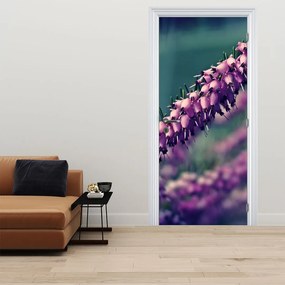 Fotótapéta ajtóra - Lila virágok (95x205cm)