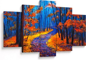 Egy őszi erdő képe (150x105 cm)