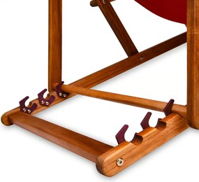 SIENA kerti nyugágy, 94x60x94cm, piros Casaria