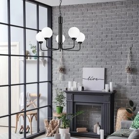 Csillár láncon TIFFY 5xG9/5W/230V fekete