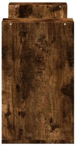 2 db füstös tölgy színű szerelt fa TV-szekrény 75 x 30 x 50 cm