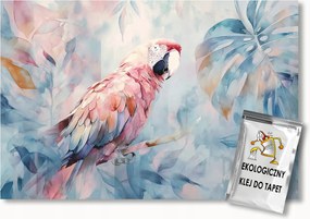 Fotótapéta Flizelina Természet Madár Papagáj Ara Monster Levelek 350x250 ragasztó