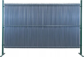 Kerítéspanelvédő állítható lécekkel 50 db 153 cm, szürke