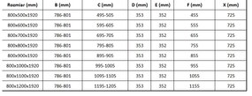 Mexen Lima zuhanykabin 80x120cm, 6mm-es üveg, króm profil-átlátszó üveg, 856-080-120-01-00