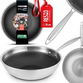 Wok Serpenyő Resto Achird 28CM Tapadásmentes Indukciós Ergonomikus