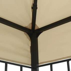 krémszínű pavilon 3 x 6 m