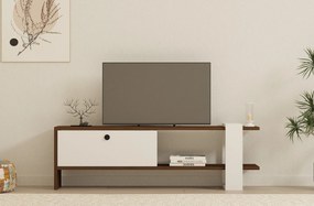 TV szekrény Gaye - Walnut, White