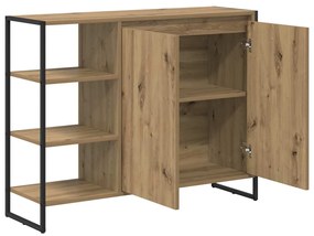 Oldalsó szekrény Művészi tölgy 96.5 x 30 x 75 cm Faanyag