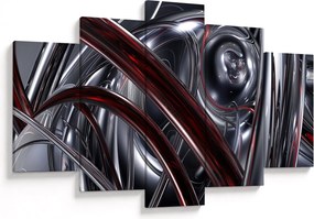 Szürke absztrakció kép (150x105 cm)