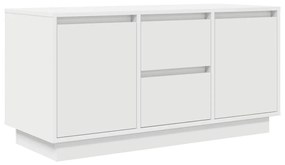 fehér TV-szekrény LED-lámpákkal 100x41x50 cm