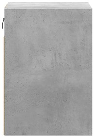 betonszürke falra szerelhető TV-szekrény LED-del 41x31x45 cm