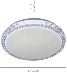 Leuchten Direkt 14370-00 - LED Dimmelhető mennyezeti lámpa FRIDA LED/12W/230V