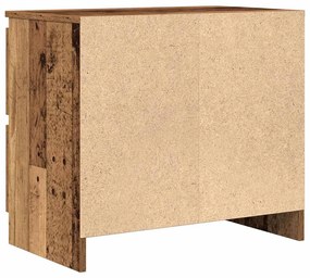 antik hatású szerelt fa TV-szekrény 60x35x54 cm
