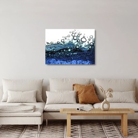 A buborékok képe (üvegen) (70x50 cm)