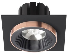 RENDL SHARM SQ I zápustná černá/černá měď 230V LED 10W 24° 3000K