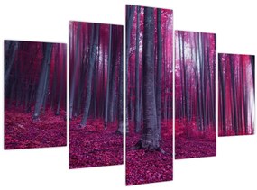 Egy rózsaszín erdő képe (150x105 cm)
