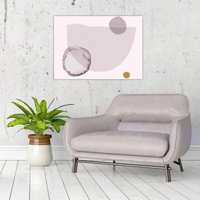Üveg kép - Lila minimalizmus N⁰2 (70x50 cm)