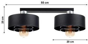 Csillár VEST 2xE27/60W/230V