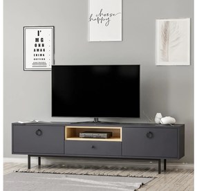 TV asztal/szekrény Dedoto (antracit) . Akció -22%. 1095476