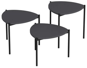 Dohányzóasztal (3 részes) Lenny - Anthracite