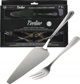 6 Darabos Tortavilla És Lapát Készlet Eveline Étkészlet Fényes