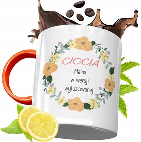 Narancssárga Bögre Nagynéninek Tökéletes Ajándék fényképes nyomtatással