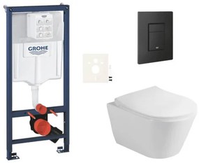 Fali WC szett Glacera Ava előtétfalas szereléshez SIKOGRSAVAEKF0