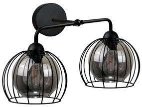 Fali lámpa SOLO BLACK 2xE27/60W/230V