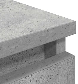 betonszürke szerelt fa TV-szekrény 80x35x54 cm