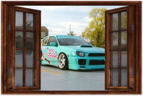 Poszter 60x40 Türkiz Fura Sport Car