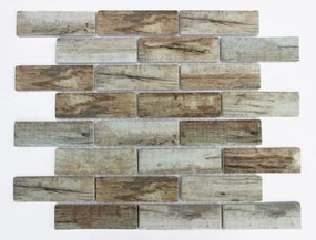 Üvegmozaik Premium Mosaic brown 26x30 cm matt MOSV98BBR