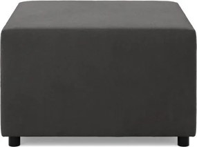 Zeus puff, szövet anyag, 70x70, szürke